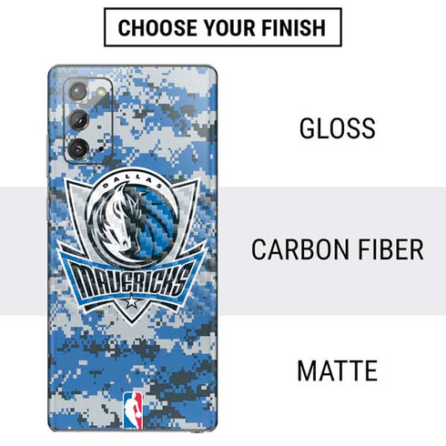 NBA Dallas Mavericks Digi Camo Galaxy Note20 5G Skin